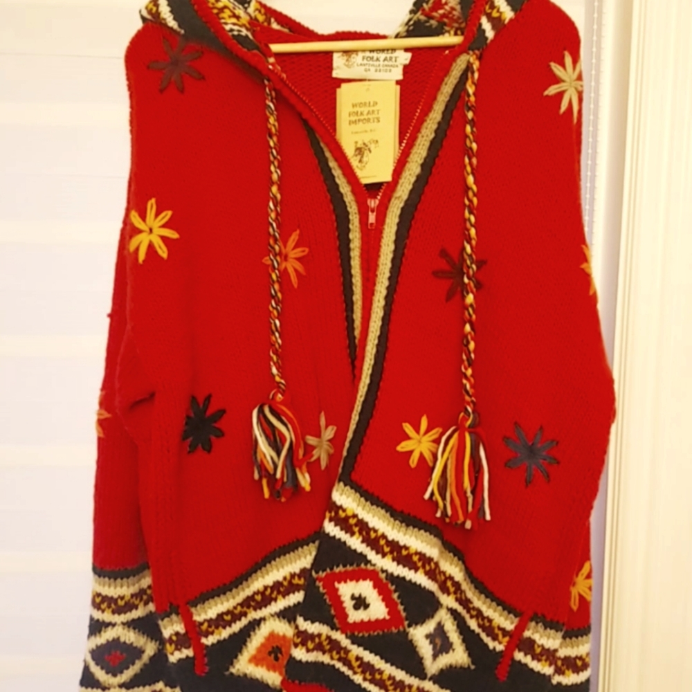 Handcrafted Ecuadorian 100% Wool Sweater
